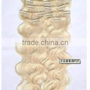 Fine Workmanship 100% Remy European Clip in Hair Extensions thumbnail-1