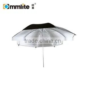 Commlite Black/Silver Double Layer Lighting Umbrellas Reflectors For Photo Studios thumbnail-1