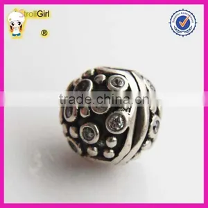 Lamp Work 925 Sterling Silver Clasp Beads Flower Charm Beads thumbnail-2
