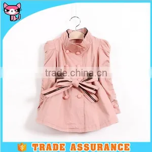 Pink Fahion Child Wear Wind Coat thumbnail-1