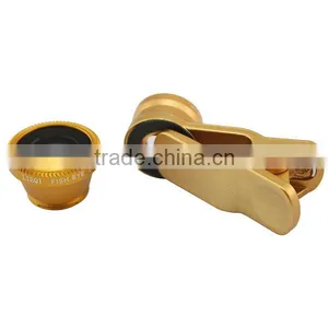 3 In1 0.65 X Wide Angle Macro 180degree Fisheye Lens for Mobile Phone Tablet Camera thumbnail-2