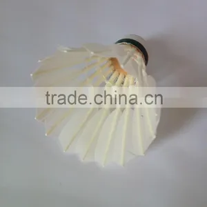 Durable White Golden Goose Feather Shuttlecock Club Using Badminton thumbnail-3