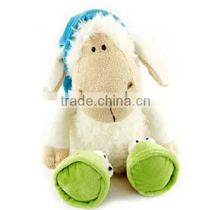 Sheep Shaped Stuffed Animal Plush Toy in Sitting Shape thumbnail-2