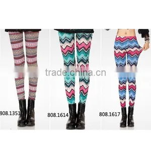 Milk Silk Christmas Leggings, Yoga Leggings, Pattern Leggings, Milk Silk Leggings at Stock thumbnail-1