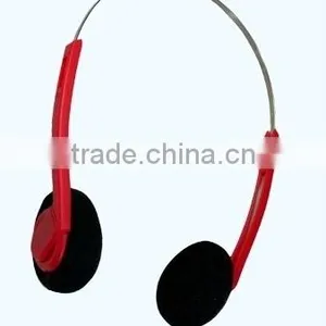 WF-40 Cheap Stereo Headband Promotional Headphone Disposable With Changeable Earpads thumbnail-6