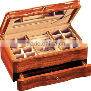 Small Jewelry Box Drawer Handles,velvet Jewelry Box,wooden Jewelry Box Wholesale thumbnail-1