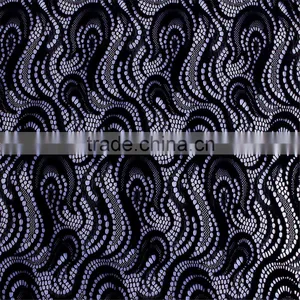 Heavy Black Cord Lace Fabric thumbnail-2