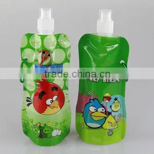 PE Plastic Type and Water Bottles Drinkware Type 480ml Foldable Water Bottle Quality Choice thumbnail-4