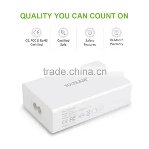 HOT 25W 4-Port Desktop Charger Smart Portable Travel Charger thumbnail-5