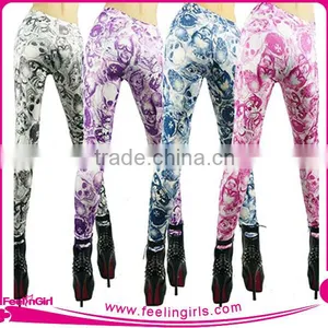 New Arrival OEM Sports Galsxy Printed Tights Leggings For Women thumbnail-1