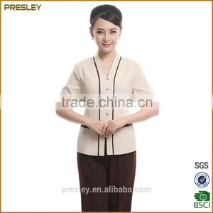 Comfortable Wear Resistant Restautant Women Cleaning Uniform for Hotel thumbnail-3