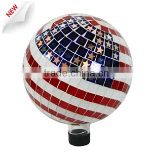 Garden Mosaic Open Glass Ball Pendant Lights thumbnail-2