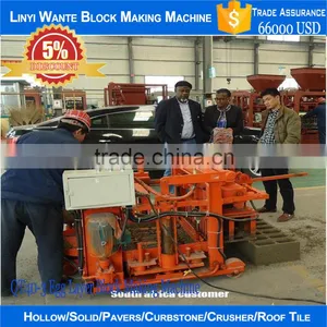 Equipment From China for the Small Business,QT40-3 Lightweight Movable Concrete Block Making Machine thumbnail-2