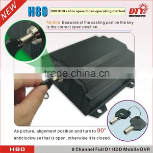 SIM 3G 4G WIFI GPS HDD Network 8CH Car Dvr With Gps ,H80 Series thumbnail-1