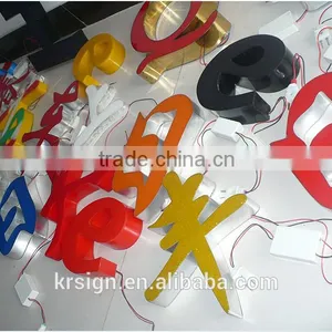 Epoxy Acrylic Led Light Word Samples / Epoxy Luminous Channel Letters / Unsaturated Word Luminous Resin Sample thumbnail-1