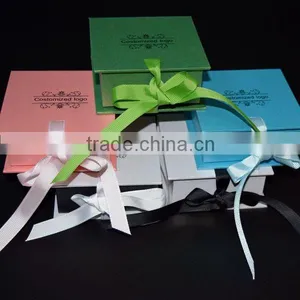 Fancy Wholesale Paper Box Design Paper Box With Ribbon thumbnail-3