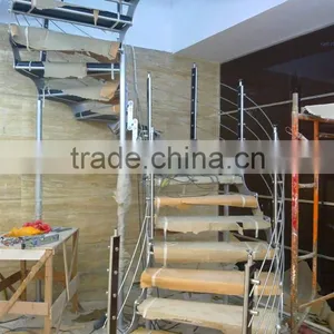 Customized Steel Curve Stairs Factory Supplier thumbnail-1