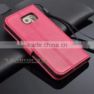 Shenzhen Factory Hot Selling Customs Genuine Leather Cheap Mobile Phone Case for Samsung Galaxy S6 Phone thumbnail-5