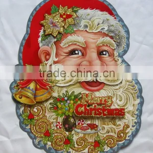 Cheap Wholesale Christmas Decoration Santa Claus Paper Wall Sticker thumbnail-2