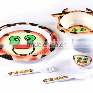 Cattle Shape Melamine European Baby Dishes Bowls Sets thumbnail-1