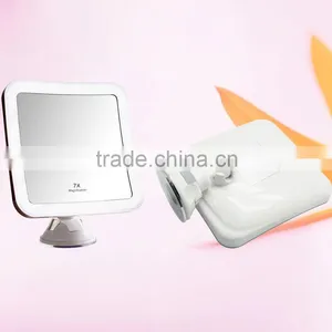 Makeup Mirror Led Lighted Powerme Bathroom Mirror Swivel Suction Mirror thumbnail-1