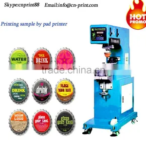 Bottle Cap Pad Printing Machine Tampo Printer for Cap Pad Printer LC-PM1-100T thumbnail-1