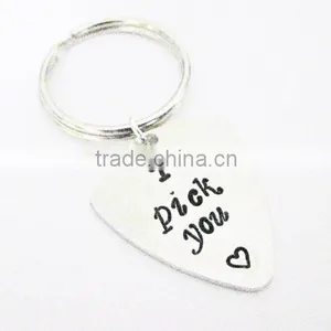 Customized Gift I Pick You Personalized Guitar Keychain for Men thumbnail-1