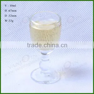 10ML Clear Glass Goblet thumbnail-1