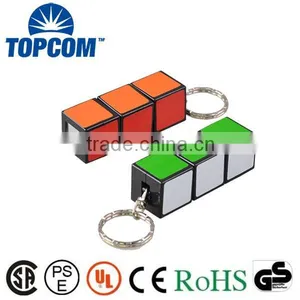 Magic Cube Led Flashlight Keychain thumbnail-1