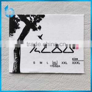 Silk Screen Printed Canvas Neck Main Label for Men Shirts thumbnail-1