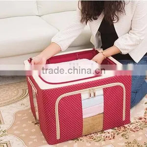 Household Essential Collapsible Fabric Organizer Storage Box thumbnail-1