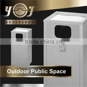 Wholesale Stainless Steel Outdoor Standing Cigarette Ashtray thumbnail-3