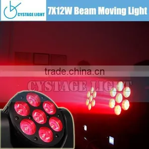 7x12 Watt RGBW 4IN1 Mini Led Beam Moving Head Quality Choice thumbnail-3