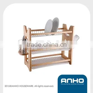 Attractive Design M-shape Wooden Dish Rack thumbnail-1