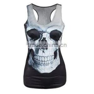 New Womens Tiger Covered Vibrant Native Tribal 3D Print Basketball Vest thumbnail-3