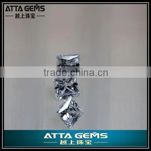 Square White Sapphire-clear Perfect Cut Corundum thumbnail-1