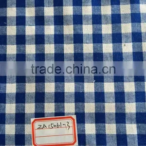 100% Cotton Dyeing Check Fabric for Men's Shirts thumbnail-1