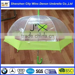 Standard Size Straight Transparent Poe Umbrella Dome Design Transparent Umbrella thumbnail-2