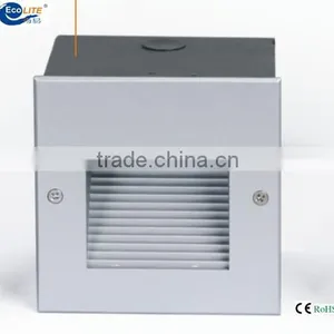 2016 Powder Coated Aluminum Silver Grey Aluminum Outdoor Recessed Led Wall Light thumbnail-1