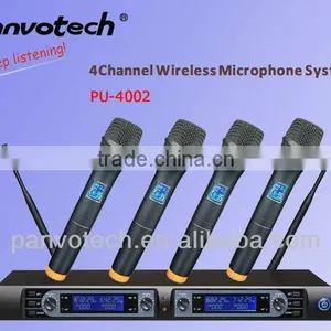 Professional Uhf Four Channel Wireless Microphone thumbnail-1