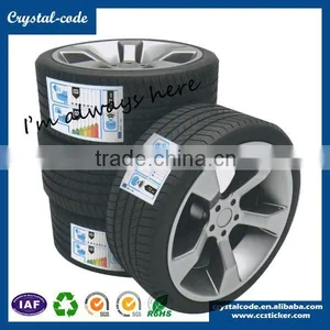 Adhesive Auto Tyre Lable Sticker With Any Size, Shape, Color and Material thumbnail-1