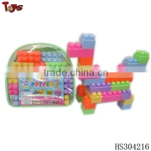 28 Pcs Bottom Price Kids Assembling Toys Plastic Flower Building Block thumbnail-1