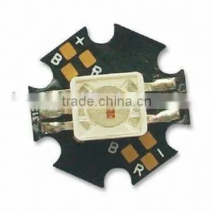 3W RGB High Power Led With Heatsink,with 6pin,15-25lm/30-40lm/65-75lm;HPO/Konvin/Genesis Photonics Led Chips thumbnail-1