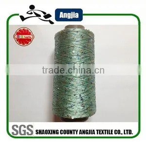 High Quality Polyester Knitting Sequin Yarn Polyester Spun Sequin Yarn for Sewing Thread thumbnail-4
