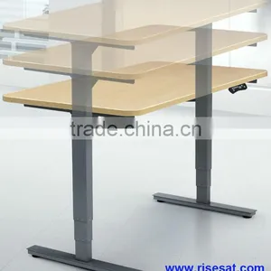 RISESAT Electric Adjustable Sit and Stand Executive Table thumbnail-1