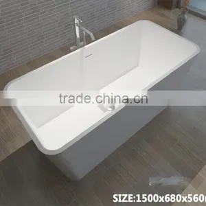 New Design!!!for Home or Hotel Ceramic and Artificial Stone Outdoor Bathtub Wholesale,resin Stone Bathroom Bathtub thumbnail-3