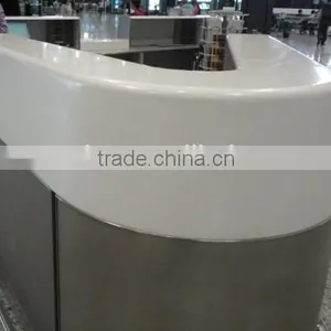 Good Quality Solid Surface Reception Desk,L Shape Reception Desk,white Reception Desk,solid Surface Countertop thumbnail-5
