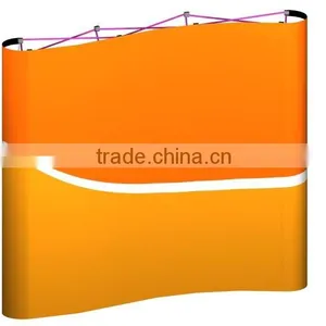 3*3 3*4 Curved or Straight Metal Pop up Stand for Trade Show Expo thumbnail-1