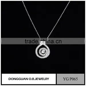 Latest Wholesale Costume Jewelry Silver Pearl Pendant Jewellery Necklace thumbnail-4