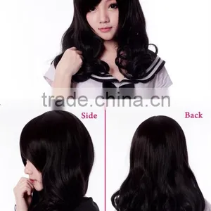 Drop Shipping LDM002 H62A Black Curly Wigs thumbnail-1